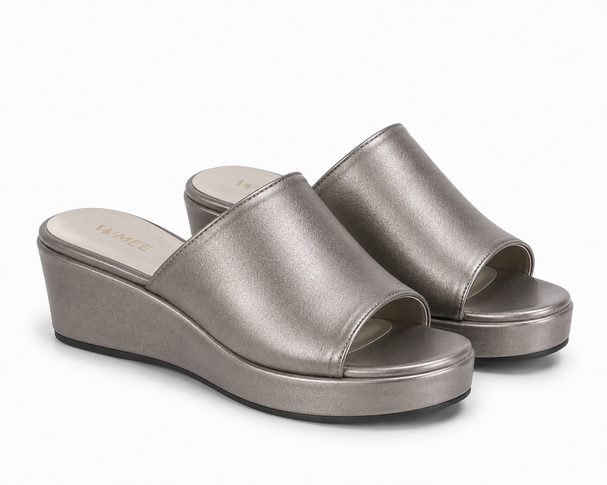 Mules Compensées Femme