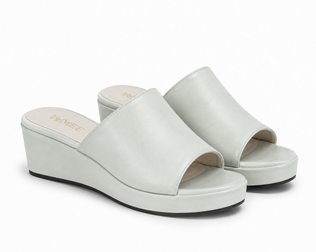 Mules Compensées Femme
